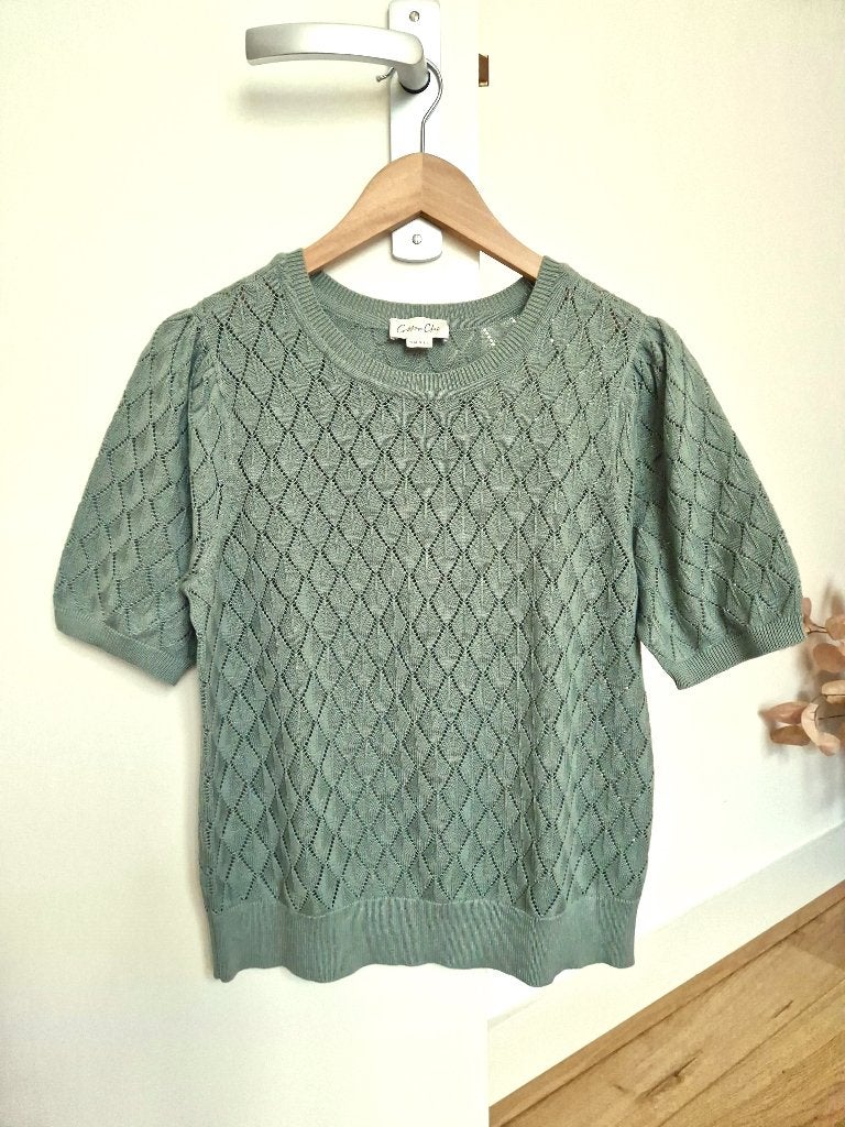 Zomertrui Cotton Club groen maat S nieuw, Verzenden, Nieuw, Maat 36 (S), Cotton Club