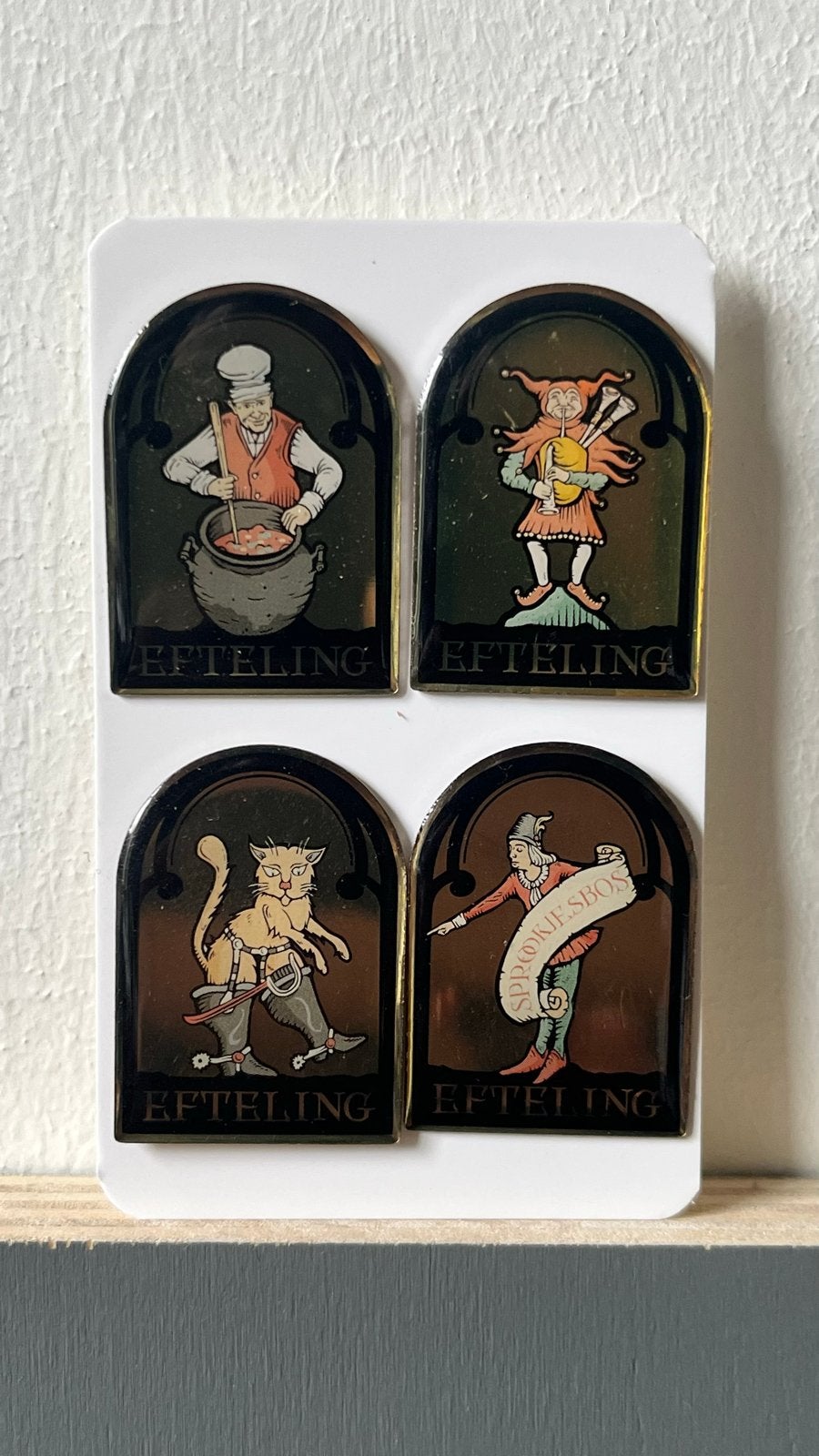 Efteling Smidje Serie 7 Compleet - Sprookjesbos Spelden, Verzamelen, Efteling, Efteling, Ophalen of Verzenden, Zo goed als nieuw
