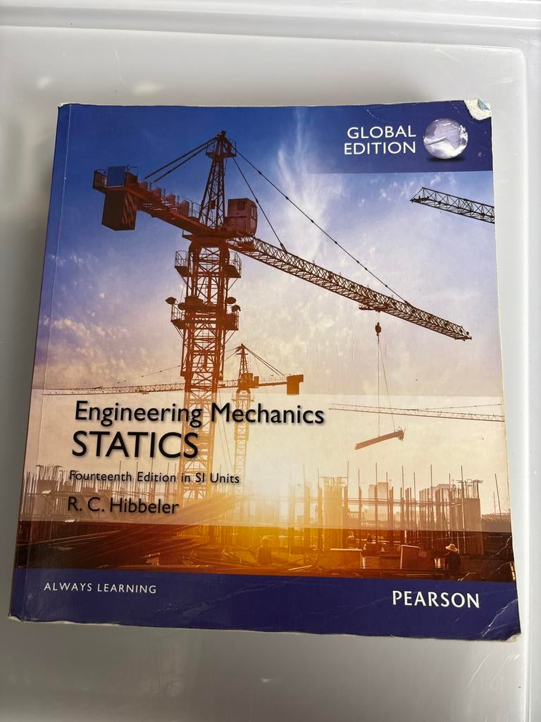Engineering Mechanics STATICS - R.C. Hibbeler, Ophalen of Verzenden, Beta, Gelezen, WO