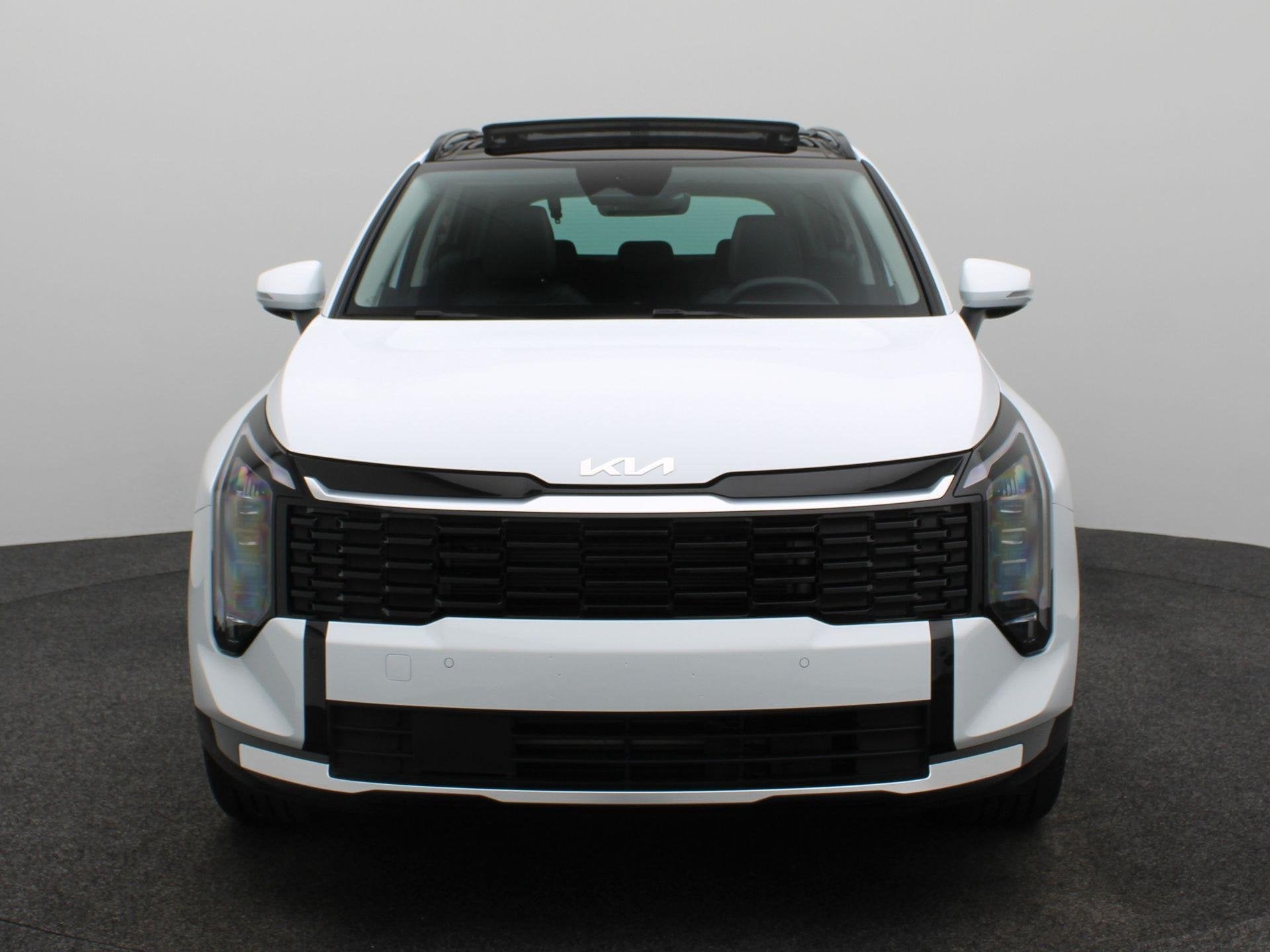 Kia Sportage 1.6 T-GDi Hybrid DynamicPlusLine | Navigatie |, Euro 6, 4 cilinders, Leder en Stof, Wit