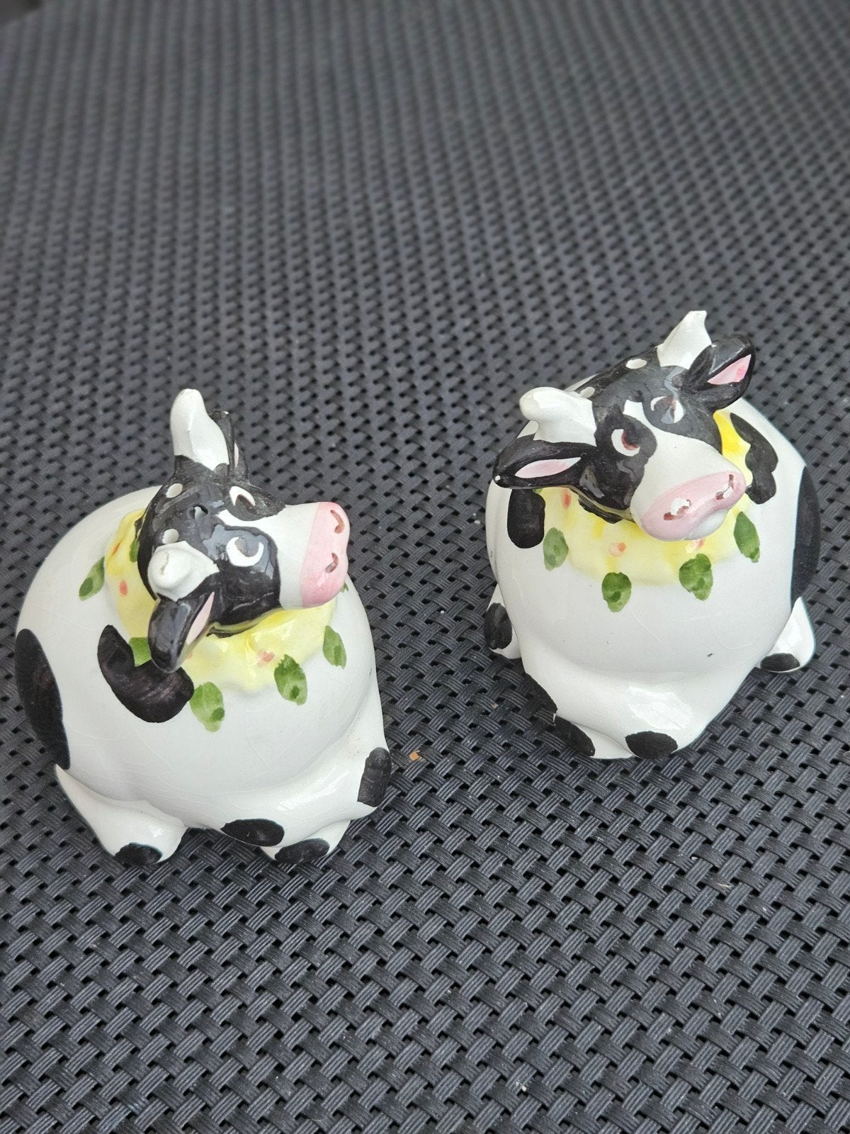 Schattig keramisch koeien peper- en zoutstel, Ophalen of Verzenden