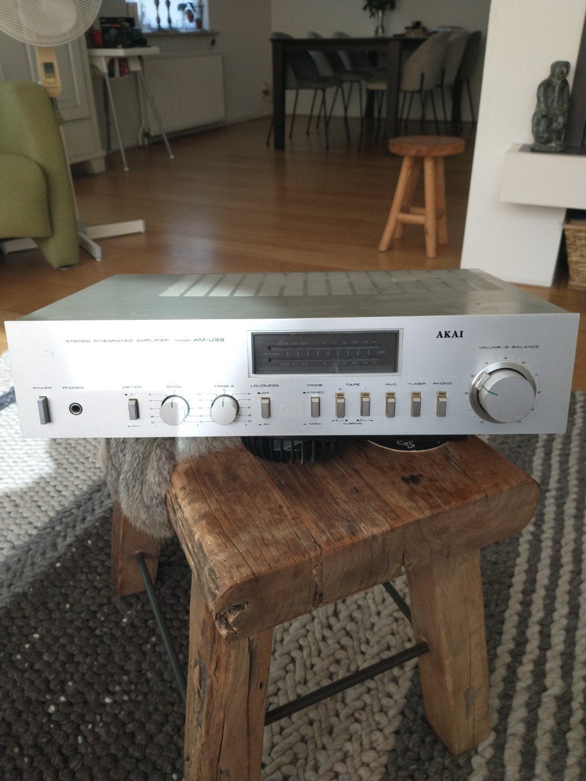 Akai AM-U33 Stereo Geïntegreerde Versterker, Overige merken, Gebruikt, Ophalen of Verzenden, 60 tot 120 watt