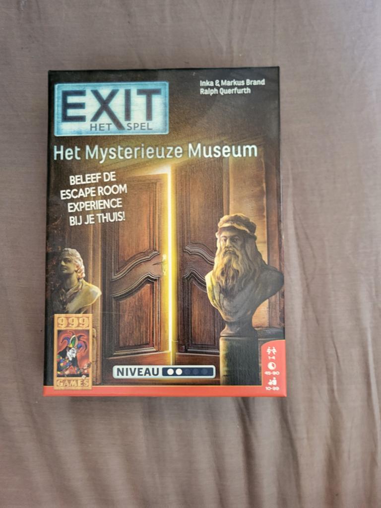 EXIT Het Mysterieuze Museum - Escape Room Ervaring, Een of twee spelers, Ophalen of Verzenden, Gebruikt, 999 Games