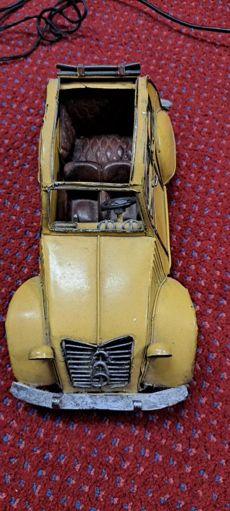 Decoratieve metalen Citroën 2CV modelauto, Gebruikt, Auto, Groter dan 1:32, Ophalen