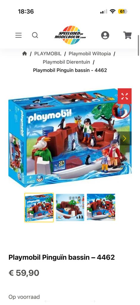 Playmobiel set 4462, Kinderen en Baby's, Speelgoed | Playmobil, Ophalen, Zo goed als nieuw, Complete set