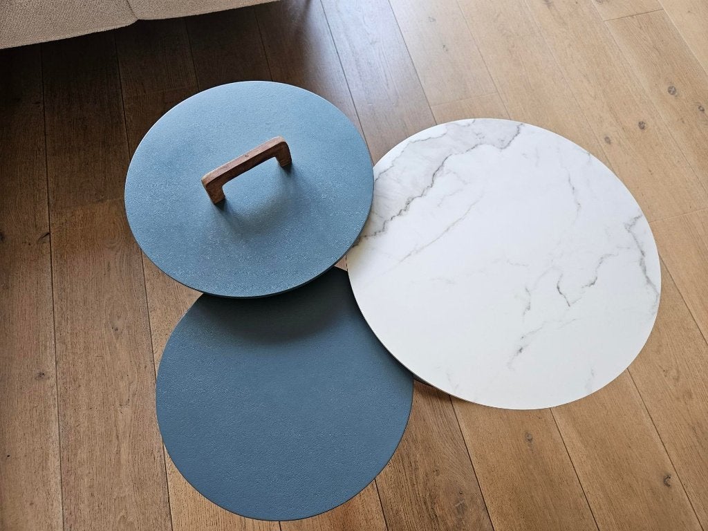 3 salontafeltjes/bijzettafels van Coco Maison, Ophalen, Overige materialen, Minder dan 50 cm, 50 tot 100 cm