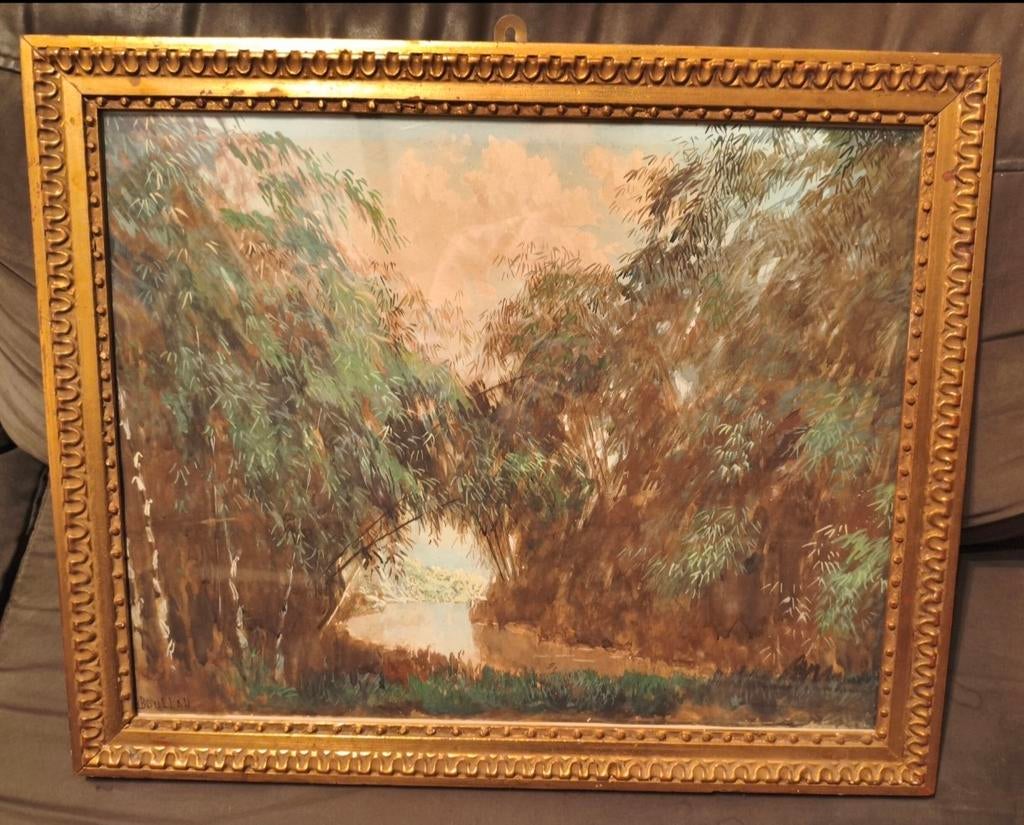 Suriosubroto Abdullah rond 1915 Bandoeng origineel !!!!!, Antiek en Kunst, Kunst | Schilderijen | Klassiek, Ophalen of Verzenden