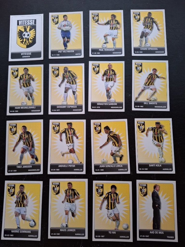 Complete set kaarten Vitesse 2007-08, Ophalen of Verzenden, Zo goed als nieuw, Vitesse, Poster, Plaatje of Sticker