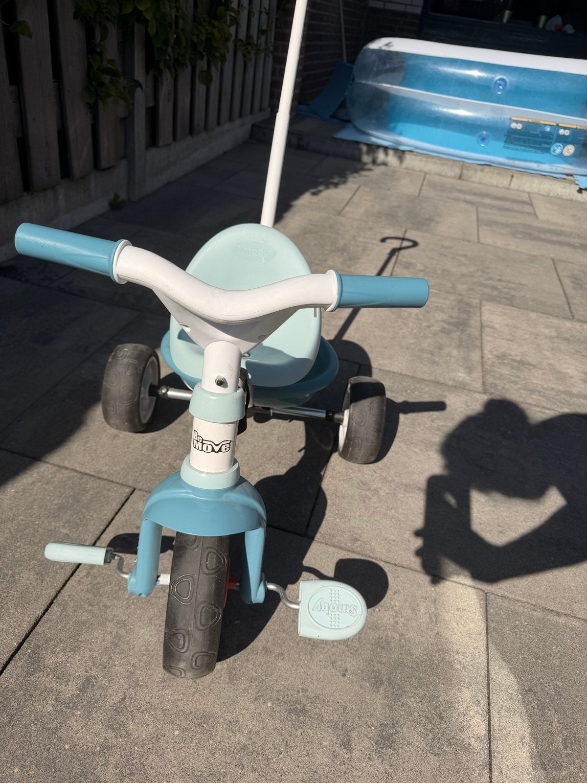 Smoby Move driewieler met duwstang, Ophalen, Gebruikt, Duwstang