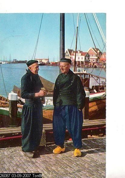 Ansichtkaart	Volendam	klederdracht, Verzenden, 1960 tot 1980, Ongelopen, Noord-Holland