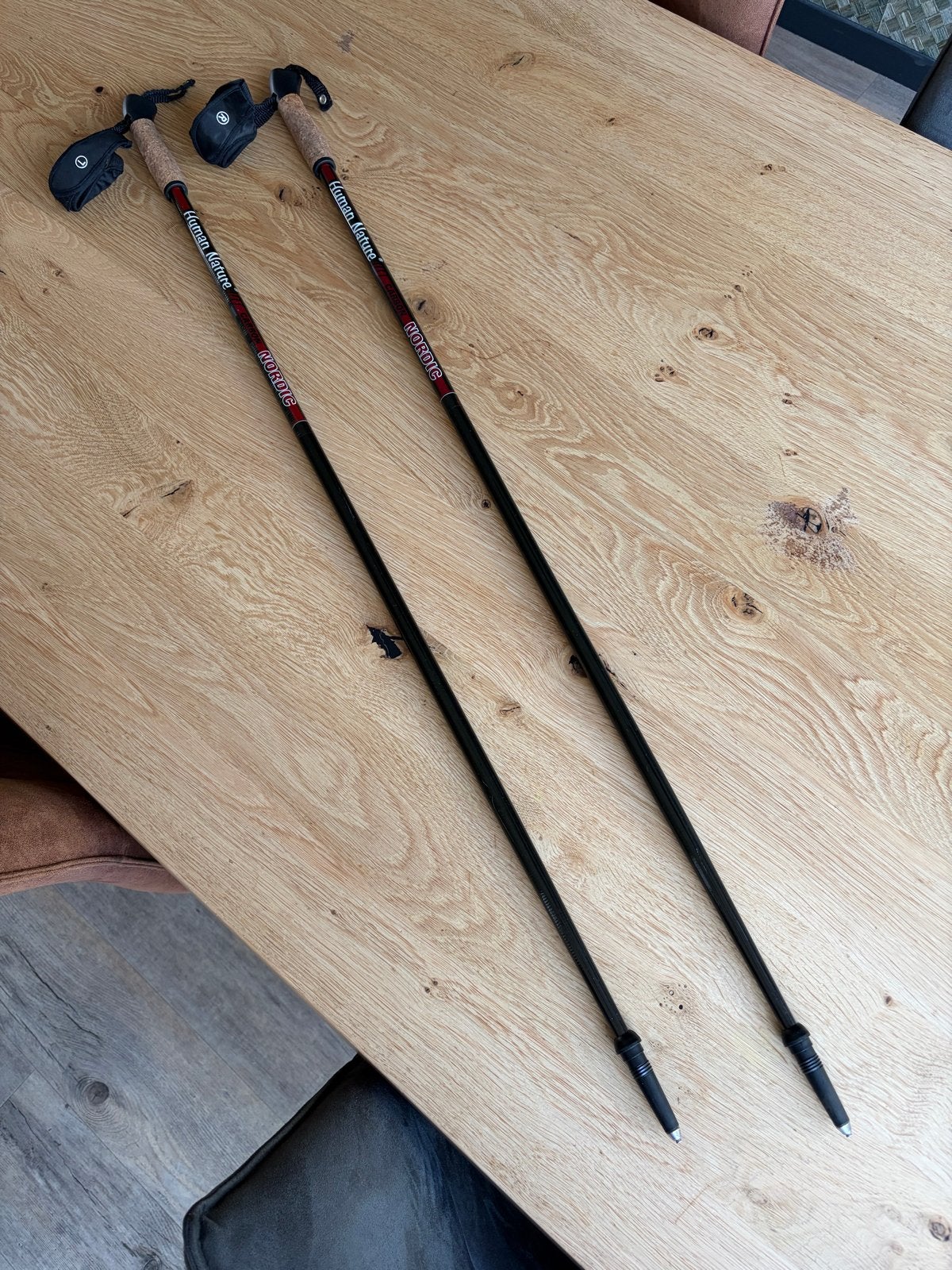 Human Nature Carbon Nordic Walking Stokken, Ophalen of Verzenden, Zo goed als nieuw, Wandelstok