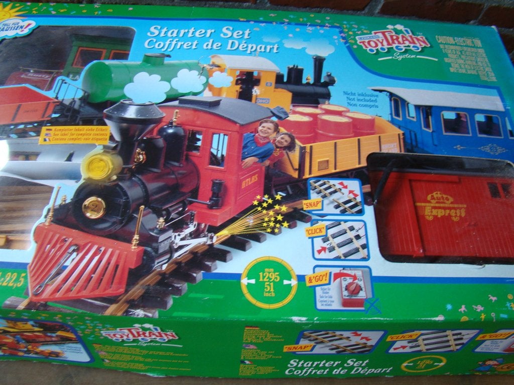 Toy Train Starter Set - Grote Treinset LGB spoor, Ophalen, Treinset, Gelijkstroom, Zo goed als nieuw