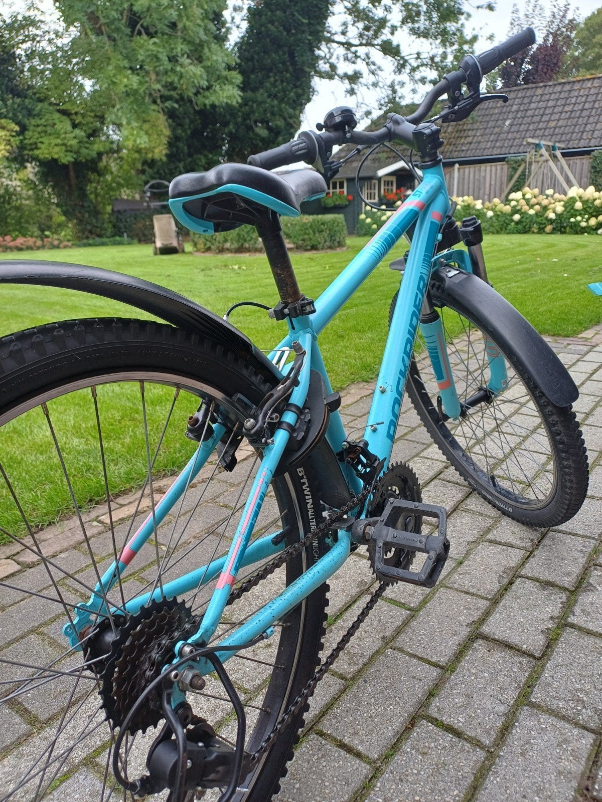 Rockrider STW 100 Kinderfiets 24 inch, Minder dan 45 cm, Ophalen, Gebruikt, Velgrem