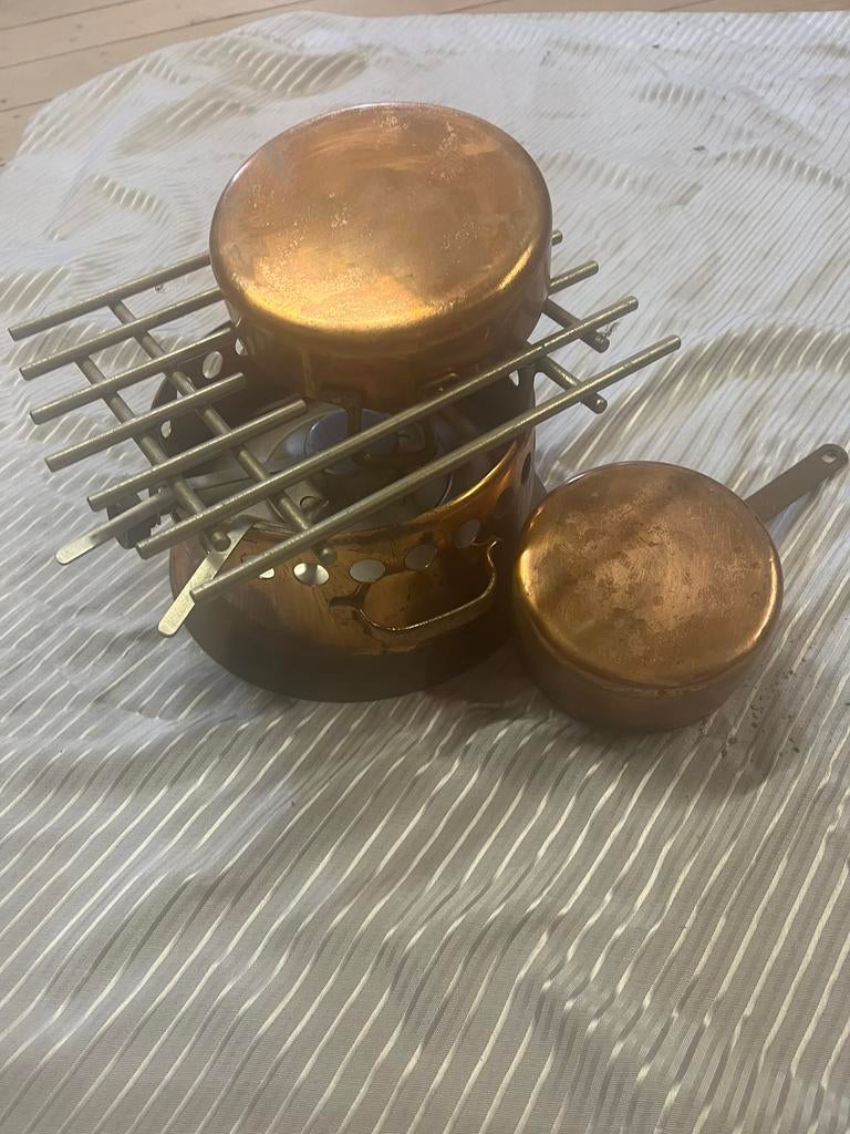Koperen flambeerset, Ophalen, Koper