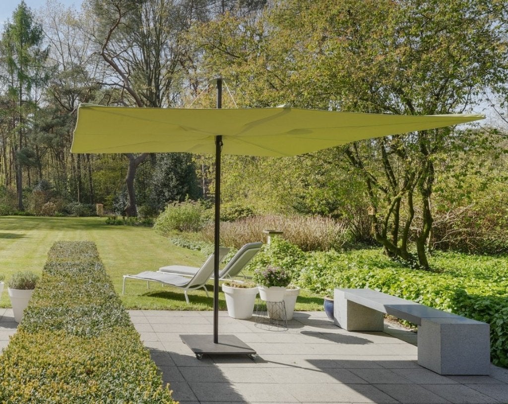 parasol vierkant design, Ophalen, 2 tot 3 meter, Zo goed als nieuw, Parasolvoet