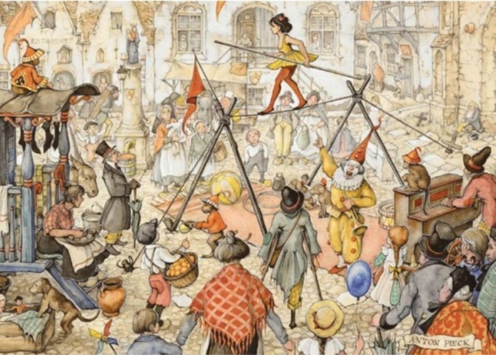 Anton Pieck speciale editie, Hobby en Vrije tijd, Ophalen, 500 t/m 1500 stukjes, Zo goed als nieuw, Legpuzzel