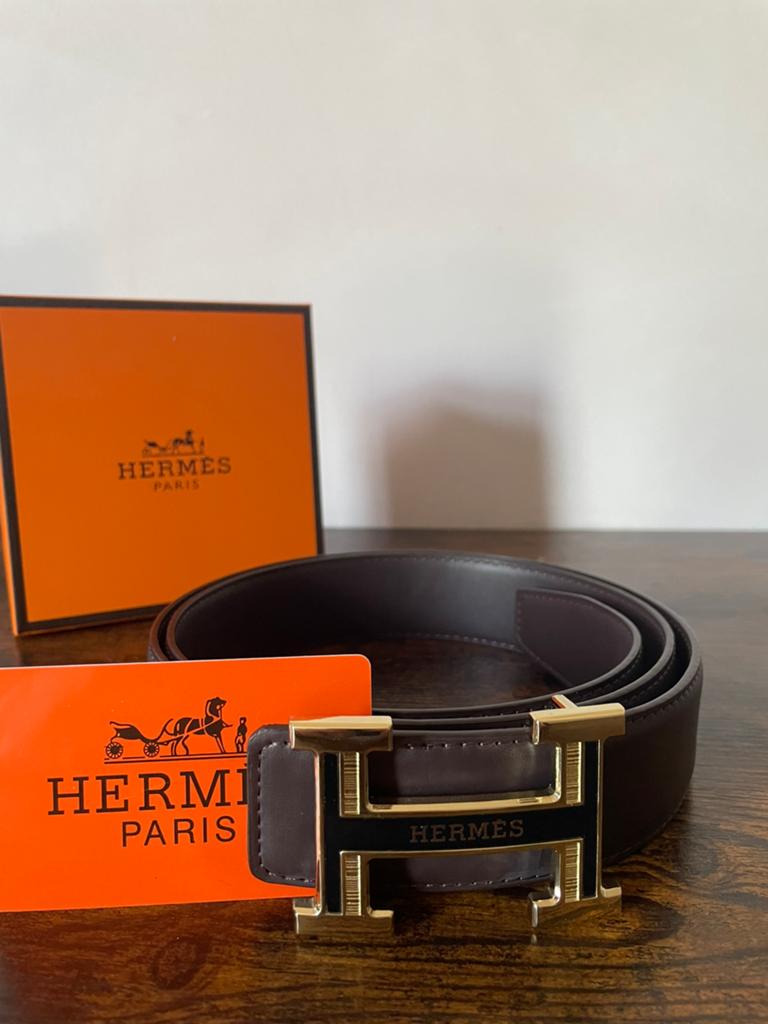 Hermes riem 48/120, Ophalen of Verzenden, Zo goed als nieuw, Zwart, 115 cm of meer