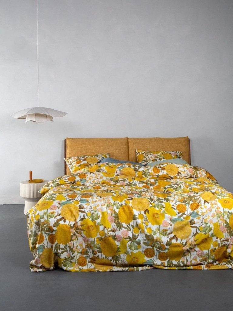 Essenza dekbedovertrek FLORENTIEN satijn gratis verzenden, Eenpersoons, Verzenden, Katoen, Nieuw