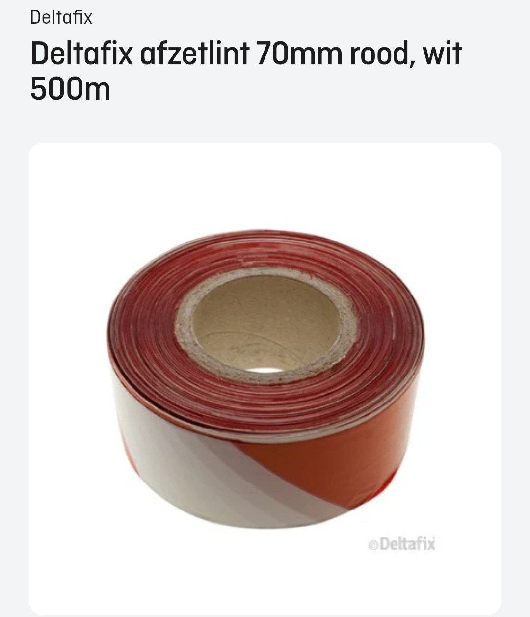 500 m afzetlint, Ophalen, Nieuw