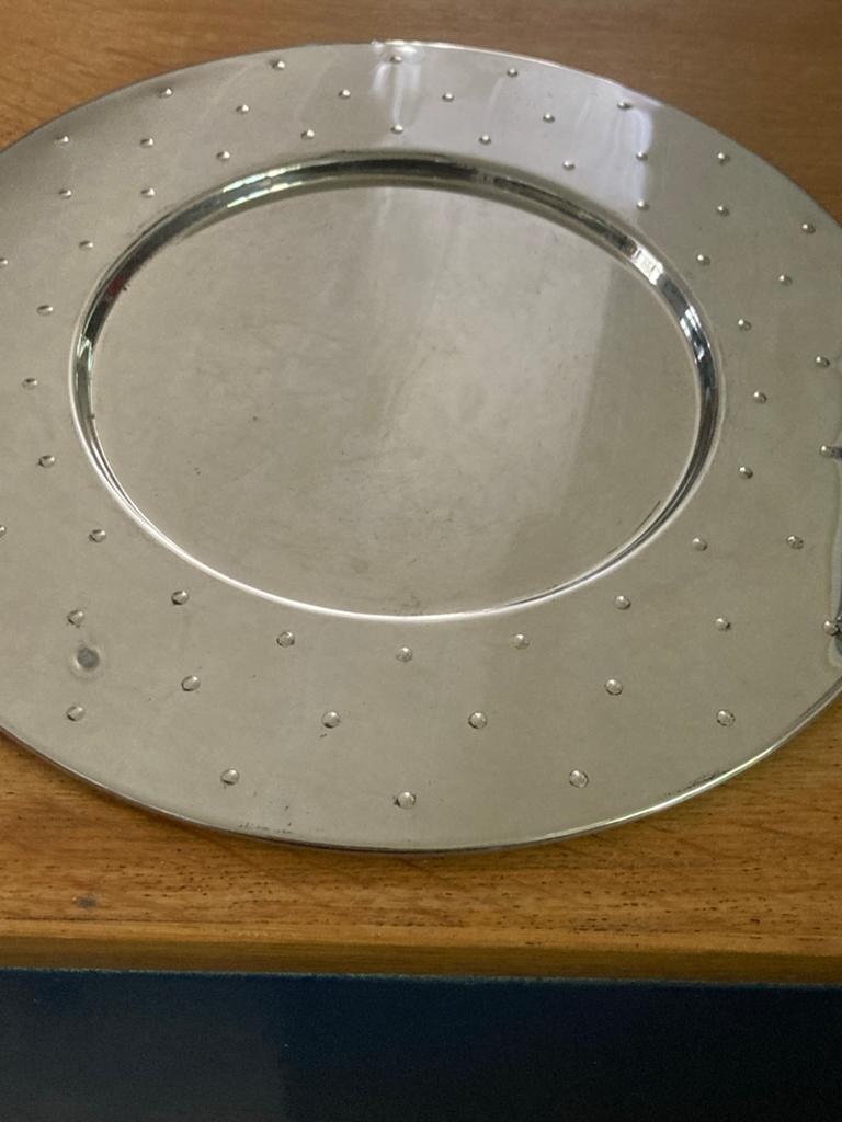 Alessi RVS Schaal 32 cm - Modern Italiaans Design, Huis en Inrichting, Woonaccessoires | Schalen en Manden, Gebruikt, Schaal, Rond
