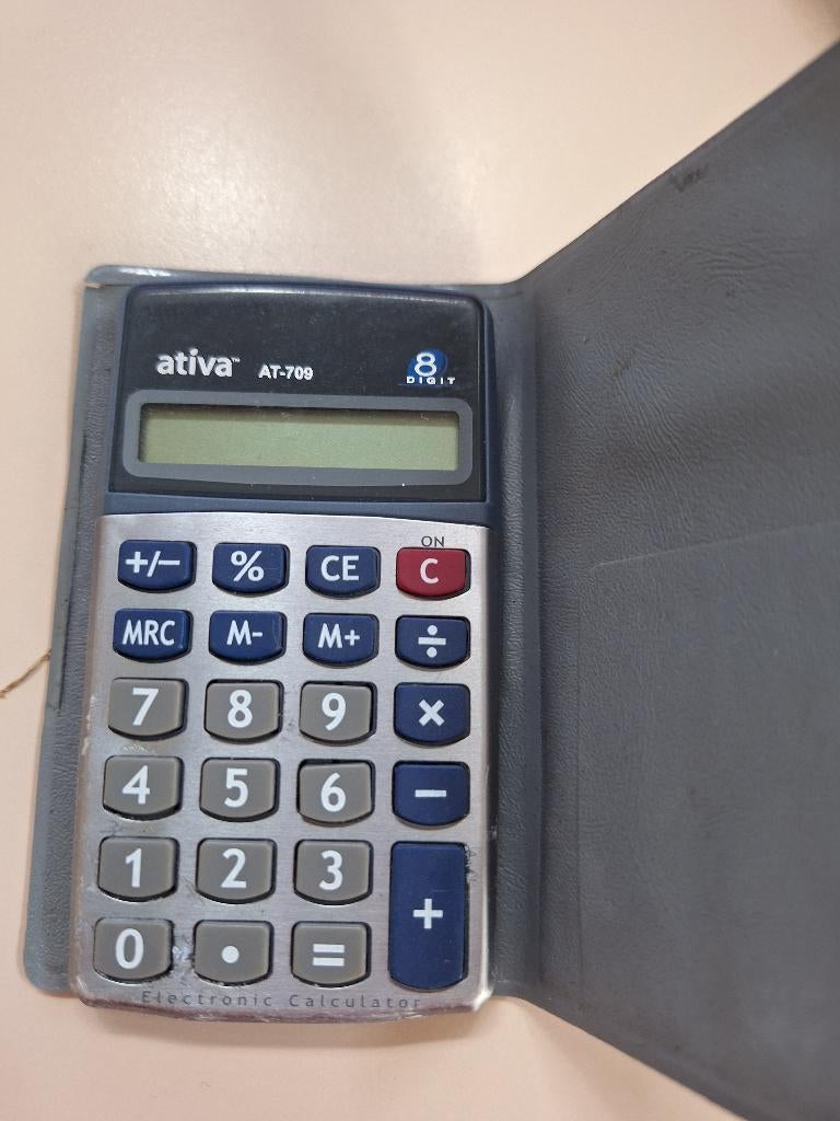 rekenmachine ativa, Ophalen of Verzenden, Zo goed als nieuw