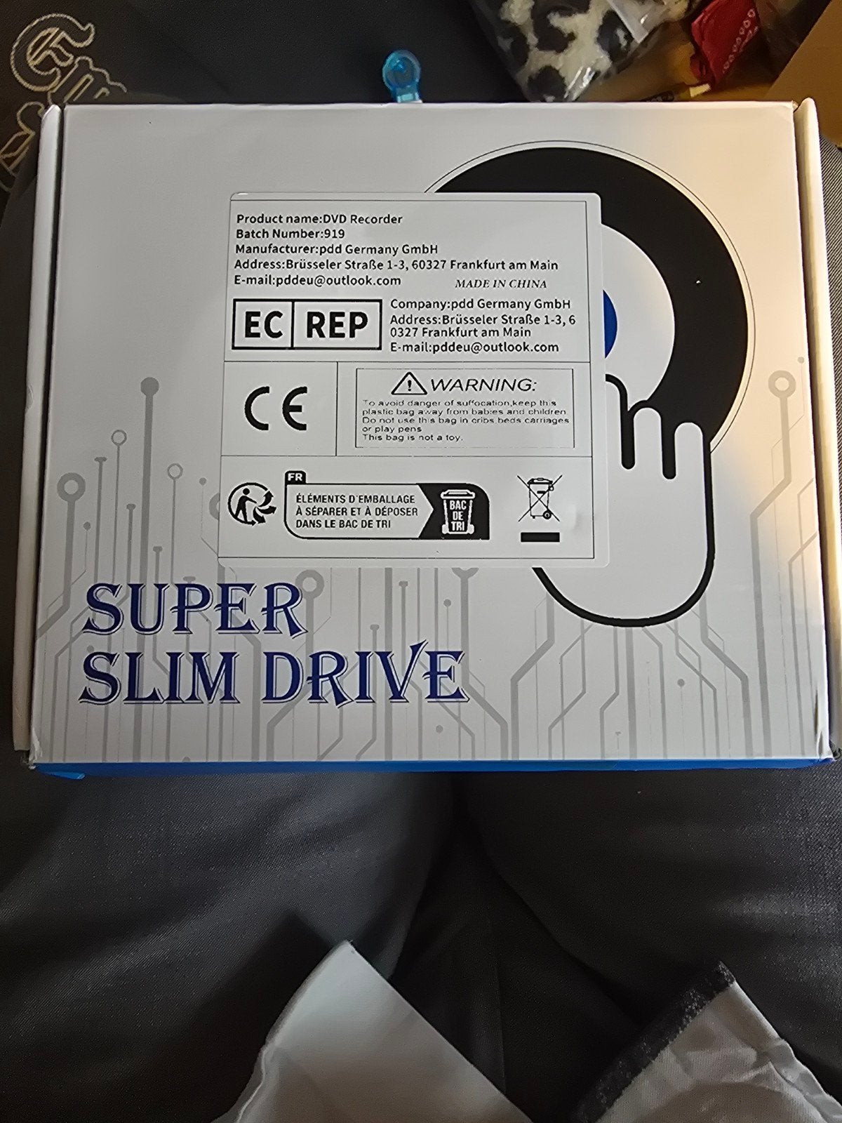 Externe DVD Optische Schijfstation - Super Slim Drive, Computers en Software, Cd, Nieuw, Extern, MacOS