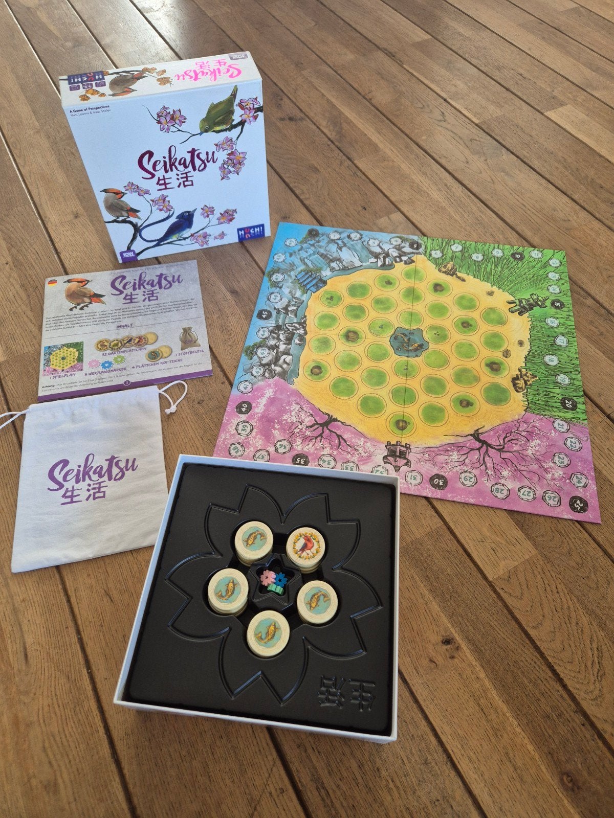Seikatsu bordspel - Zo goed als nieuw, Hobby en Vrije tijd, Gezelschapsspellen | Bordspellen, Een of twee spelers, Ophalen of Verzenden