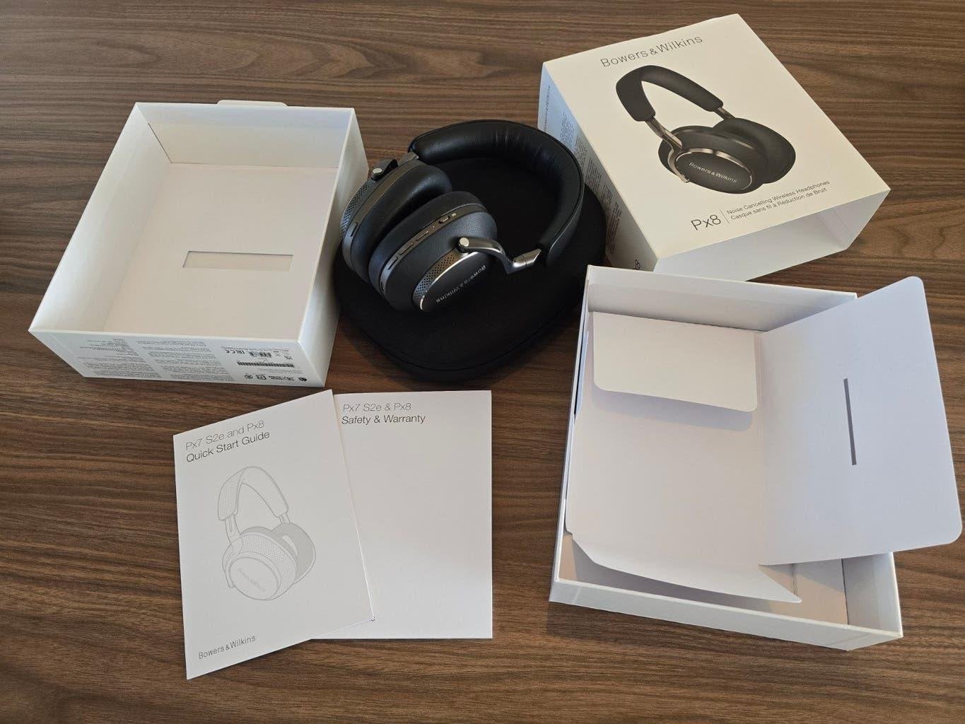 Bowers & Wilkins PX8 zwart – noise cancelling, doos en bon, Draadloos, Ophalen of Verzenden, Zo goed als nieuw, Over-ear
