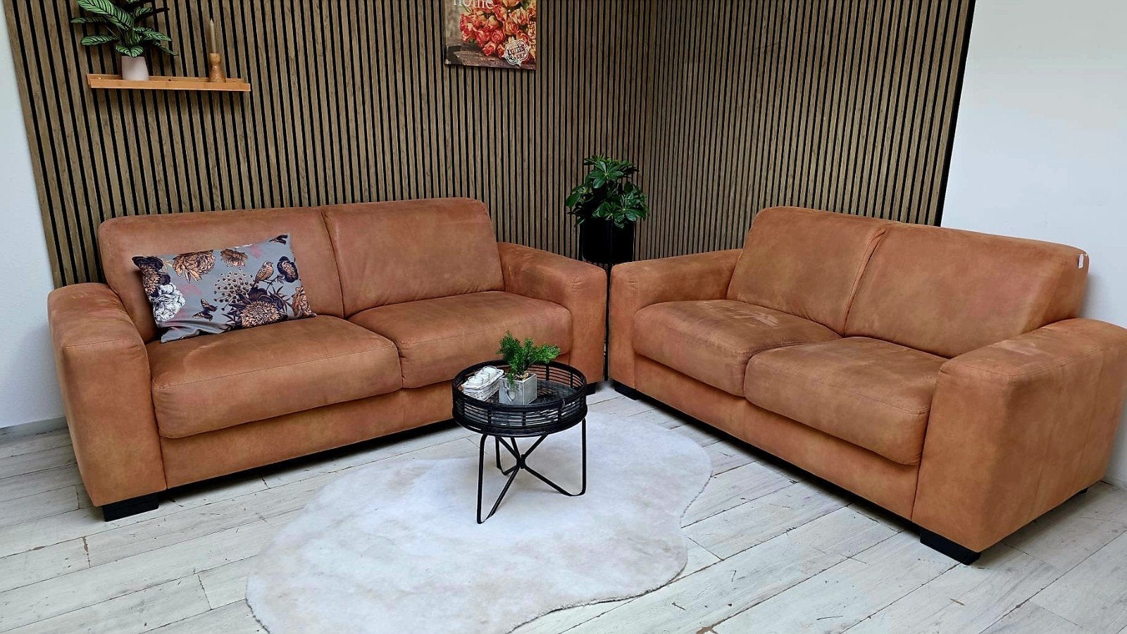 ‼️cognac banken gereinigd‼️, Ophalen, Gebruikt, 75 tot 100 cm