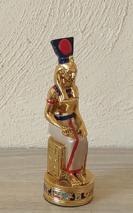 Treasures of the Pharaoos coll, verguld, Hathor, volgnr 1, Ophalen of Verzenden