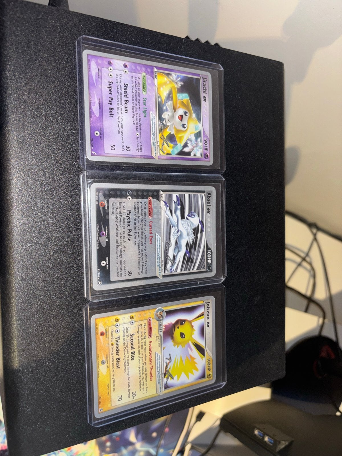 Jirachi ex, Absol ex, Jolteon ex - Pokémon WC 2007, Ophalen of Verzenden, Gebruikt, Meerdere kaarten