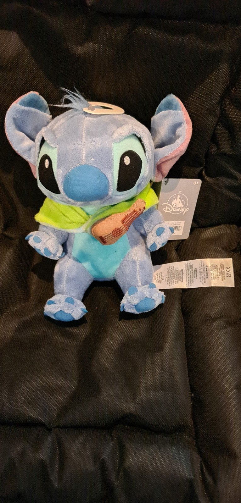 Stitch knuffel met ukelele Disneyland Parijs met kaartje, Ophalen of Verzenden, Nieuw, Overige typen