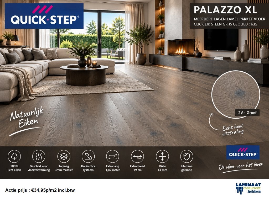 Leegverkoop Lamel Parket vloeren %70 Korting Koopzondag, Huis en Inrichting, Crème, 75 m² of meer, Nieuw, Ophalen of Verzenden