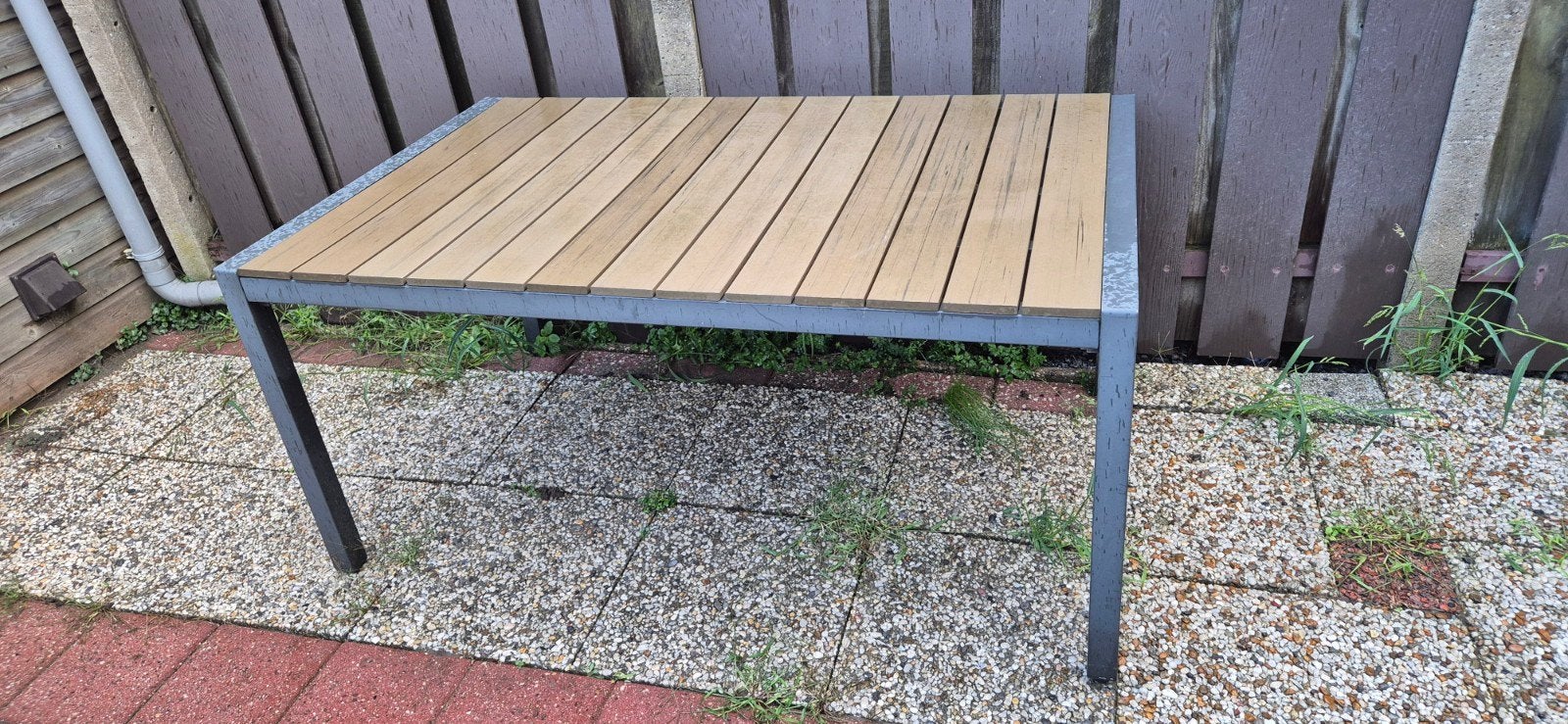 Hartman Polywood tuintafel 100x160 cm, Tuin en Terras, Ophalen, Gebruikt, Rechthoekig, Kunststof