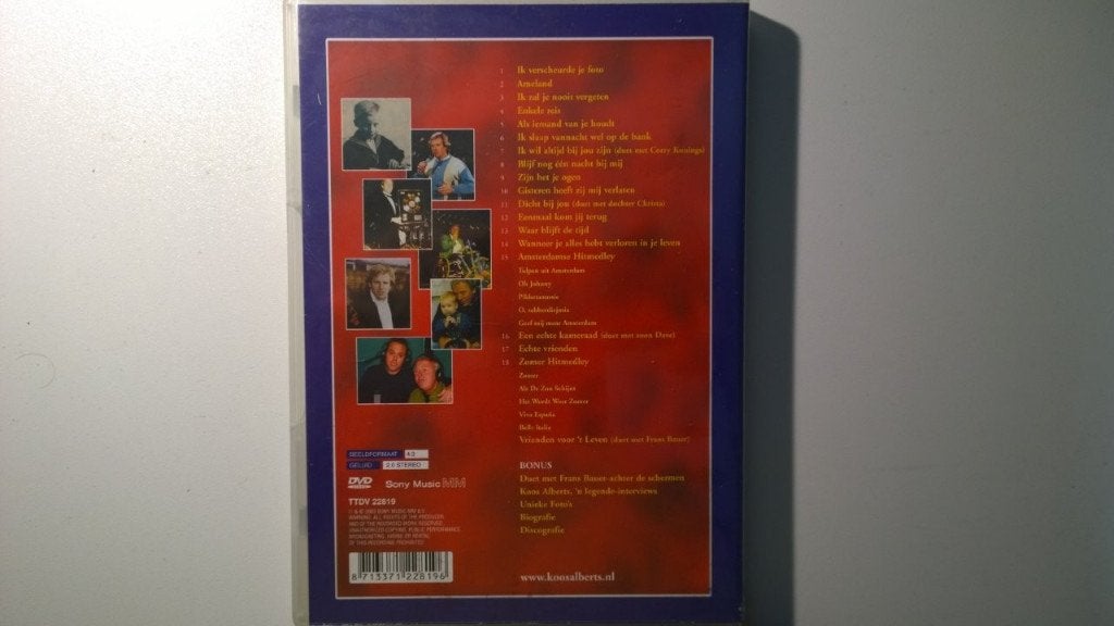 Koos Alberts - 20 Jaar Koos Alberts (DVD), Alle leeftijden, Ophalen of Verzenden, Zo goed als nieuw, Muziek en Concerten