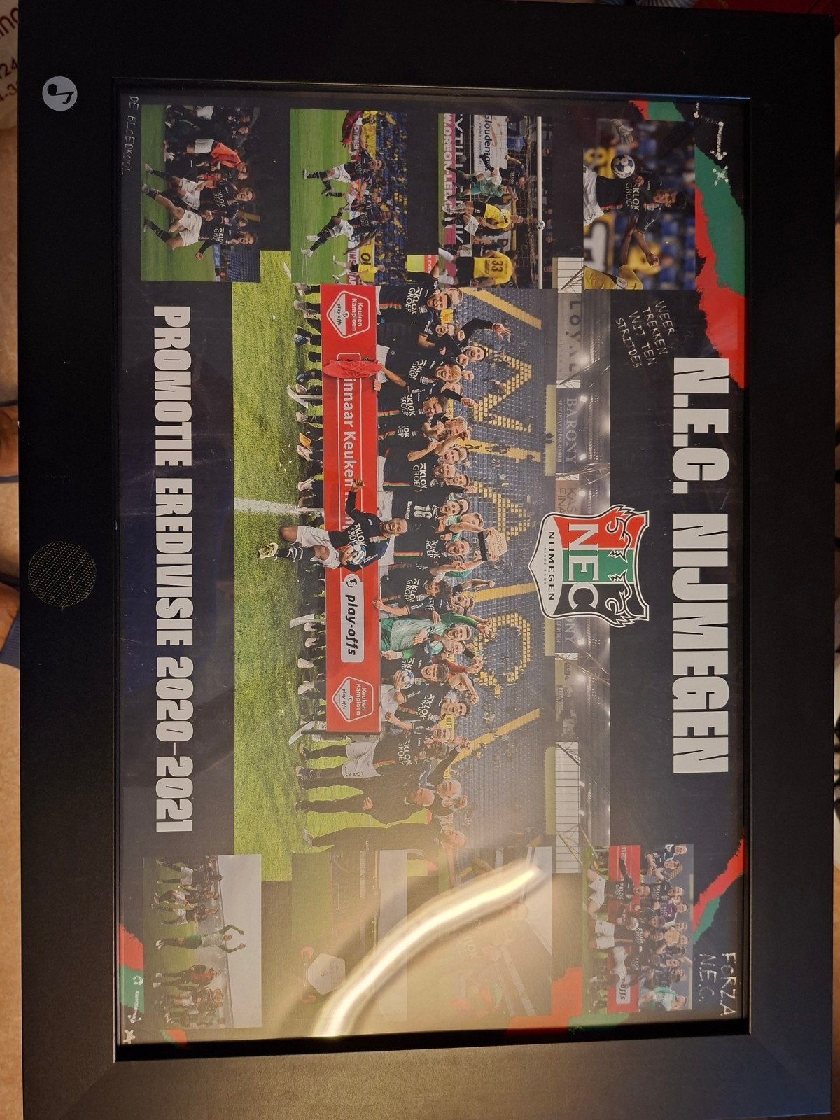 N.E.C. Nijmegen Promotie Eredivisie 2020-2021 Poster, Ophalen, 50 – 75, Zo goed als nieuw, Foto of Poster