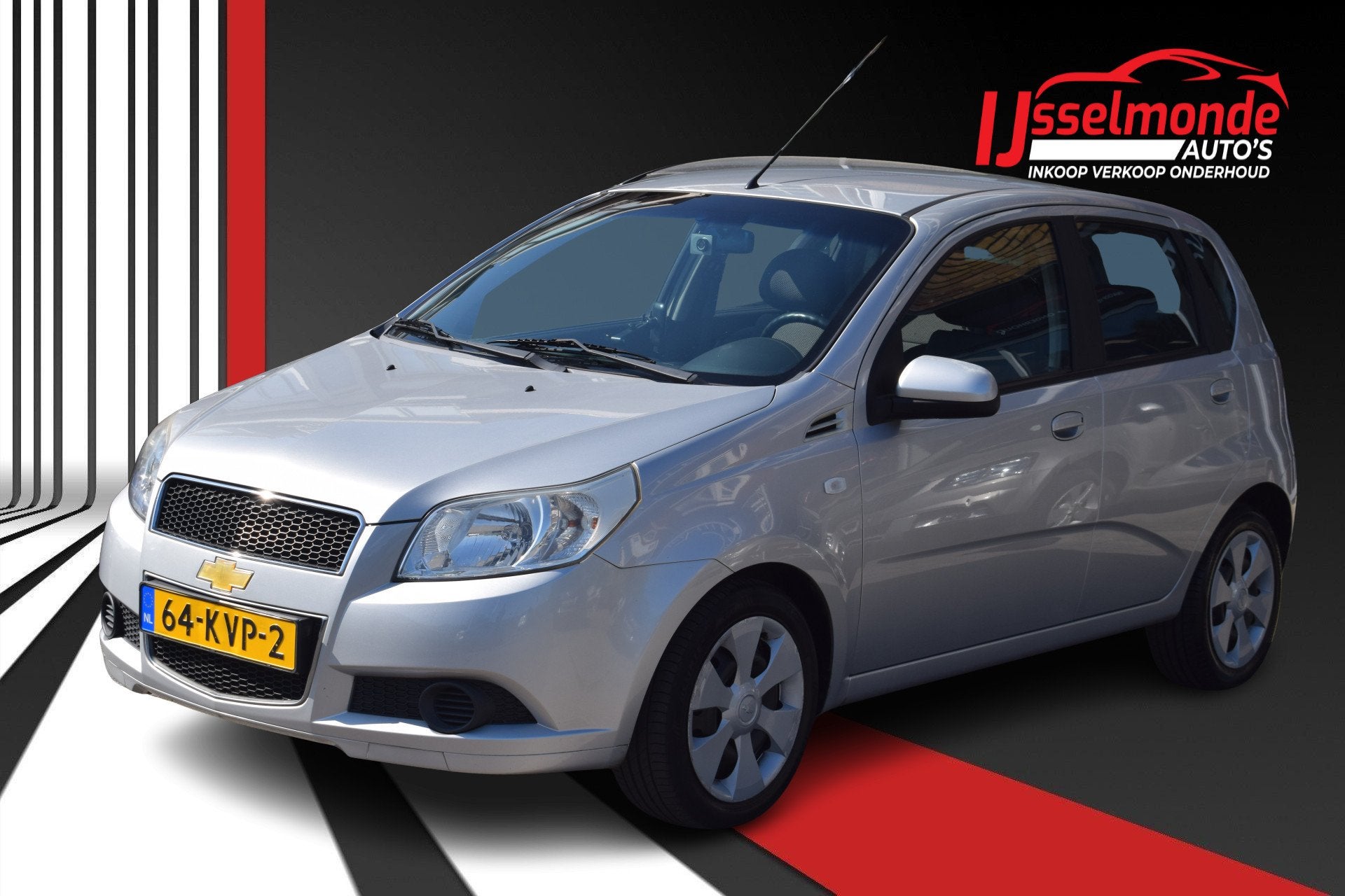 Chevrolet Aveo 1.2 16V LS B-clever Airco NAP Nwe APK !, Auto's, Voorwielaandrijving, Aveo, 4 cilinders, 400 kg