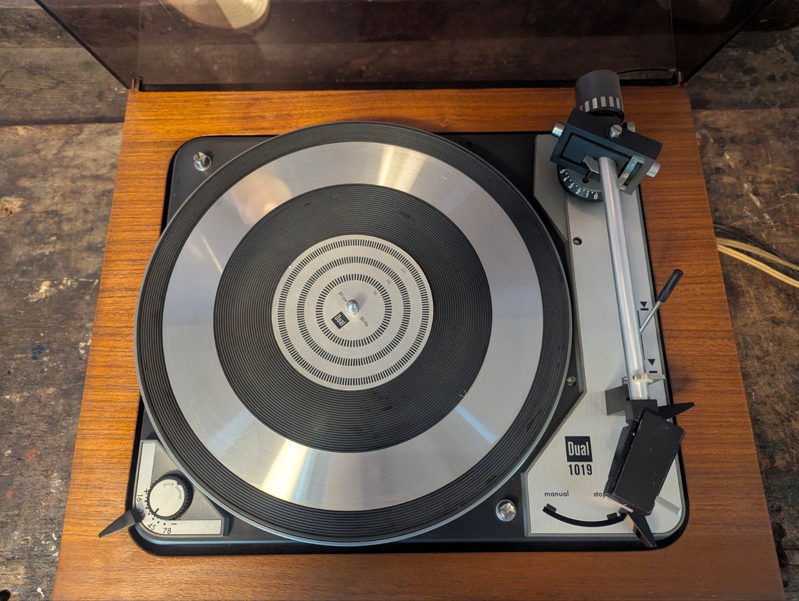 Dual 1019 Platenspeler met Nagaoka JT-511 element, Audio, Tv en Foto, Platenspelers, Ophalen, Gebruikt, Automatisch, Platenspeler