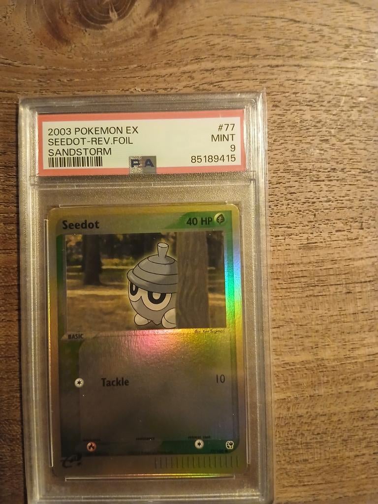 Pokémon Seedot Reverse Foil Sandstorm PSA 9, Ophalen of Verzenden