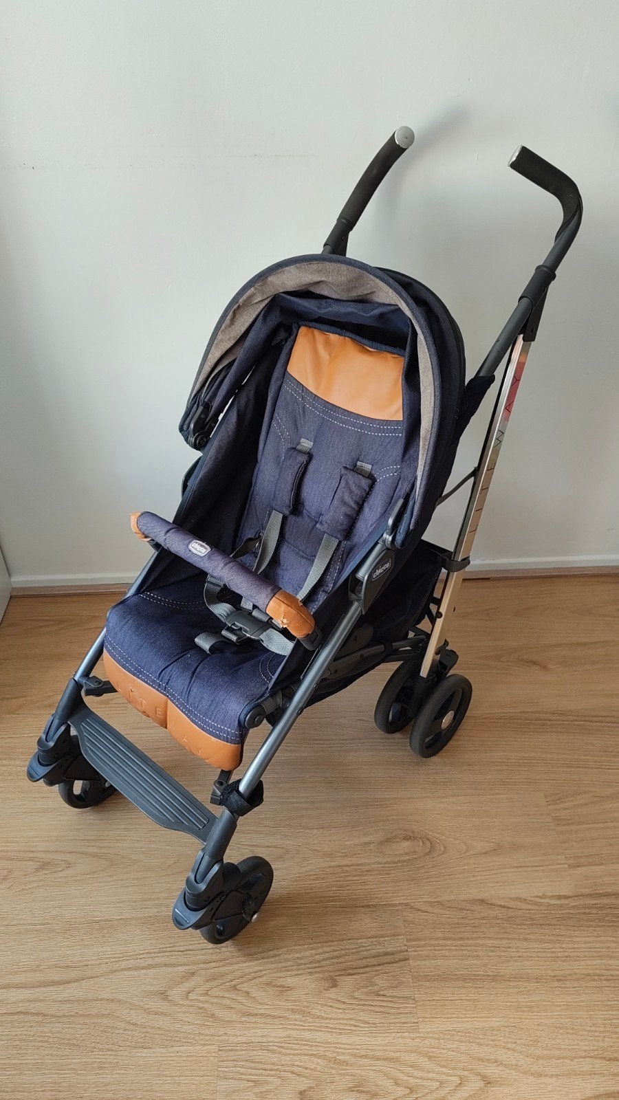 Chicco Liteway kinderwagen/buggy in denim look, Ophalen, Gebruikt, Overige merken