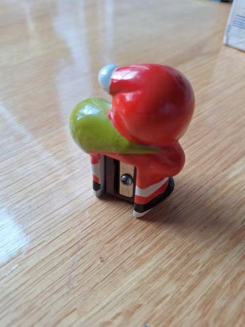 Vintage kerstman puntenslijper h, Gebruikt, Onbekend, Ophalen of Verzenden, Losse verkoop