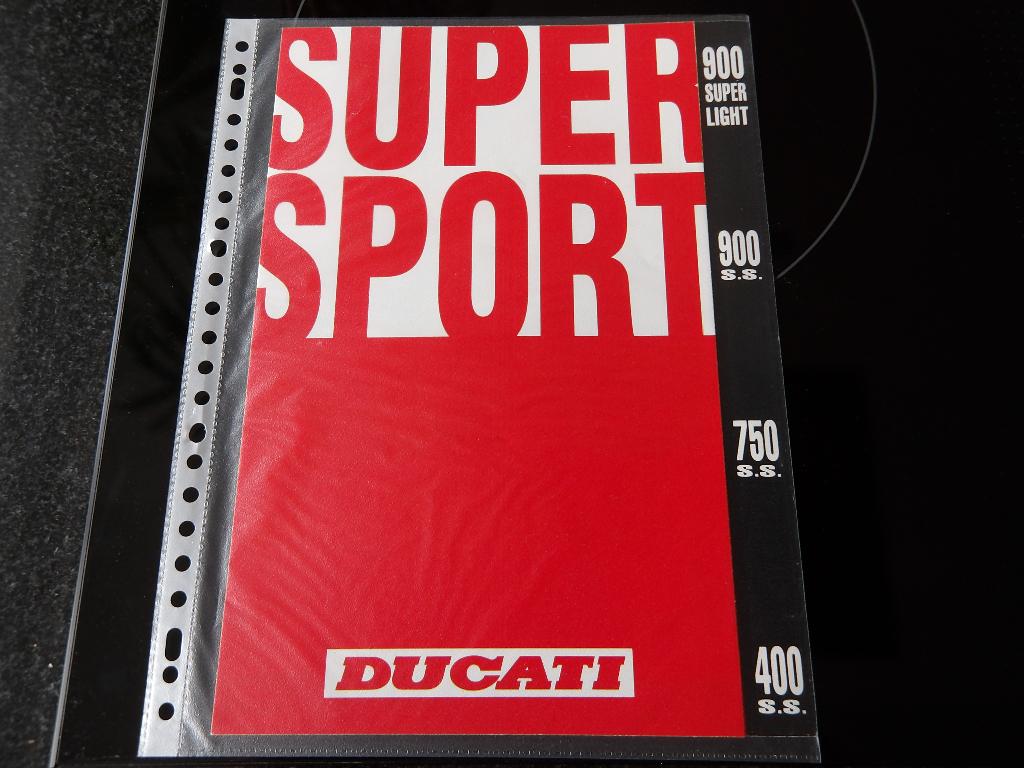 folder Ducati Supersport 900 superlight 900ss 750ss 400ss, Motoren, Ophalen of Verzenden, Ducati