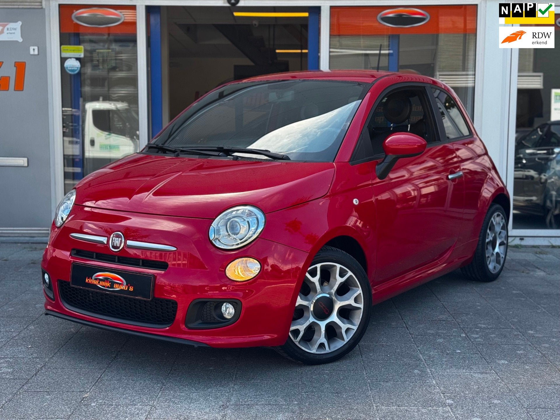 Fiat 500 0.9 TwinAir 500S Turbo Clima LM Sport NL-Geleverd, Voorwielaandrijving, Stof, Gebruikt, 905 kg