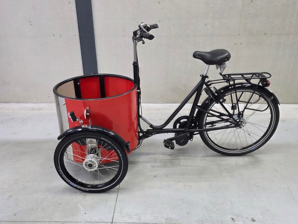 Electrische Nihola extra laag bakfiets met 1 jaar garantie, Elektrisch, Ophalen, Overige merken, 1 kind
