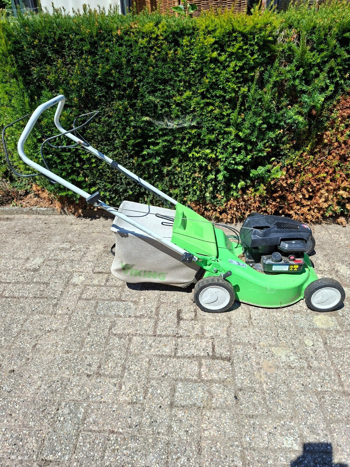 Viking grasmaaier, Ophalen, Gebruikt