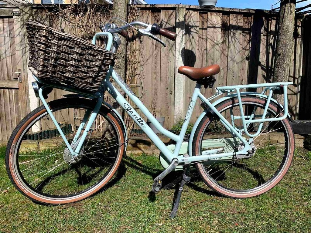 Dames-transportfiets. (Gazelle Miss Grace), Ophalen, Versnellingen, Gazelle, Trommelrem