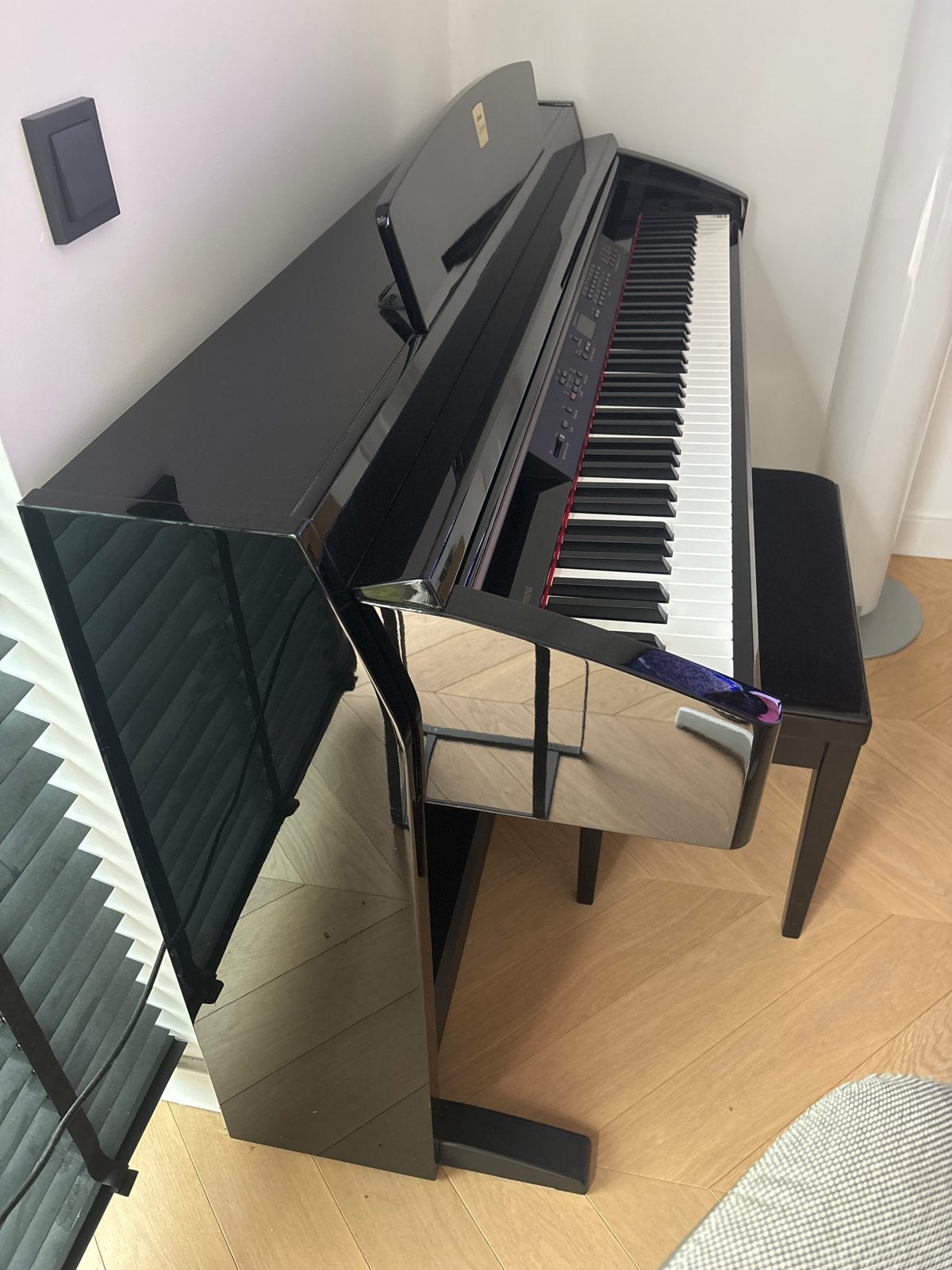 Yamaha Clavinova Digitale Piano CLP 230 E Zwart Hoogglans, Ophalen, Zwart, Digitaal, Zo goed als nieuw