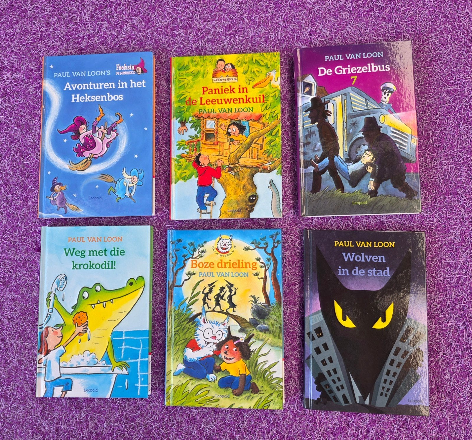 Paul van Loon boeken - 6 griezelige kinderboeken, Ophalen of Verzenden, Nieuw, Paul van Loon, Fictie algemeen