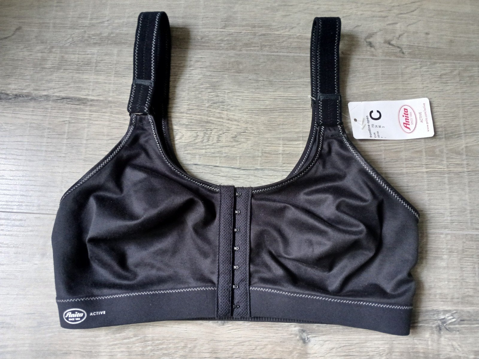 Anita active BH/sport bh 75 C nieuw!, Anita, Ophalen of Verzenden, Zwart, BH