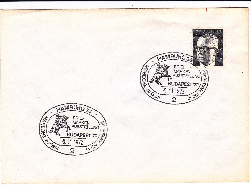 Duitsland. Envelop. Hamburg 36. postzegel mi.359., Ophalen of Verzenden, Envelop